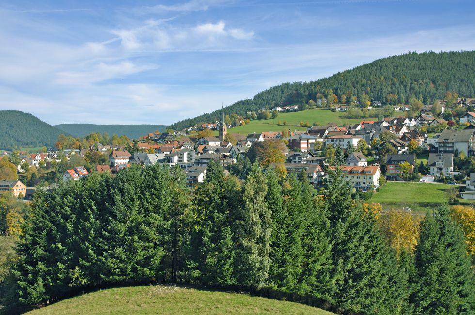 Village of Baiersbronn near Freudenstadt in Black Forest,Germany