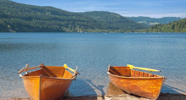 idyllic Landscape at Lake Titisee in Black Forest,Germany; 