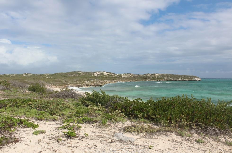 The most southern point at the South Caicos Coast Guard.