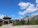 BANFF, CANADA - JULY 29, 2014: Cave and Basin National Historical Site of Canada in the Town of Banff. It is the site of natural thermal mineral springs in Banff National Park.