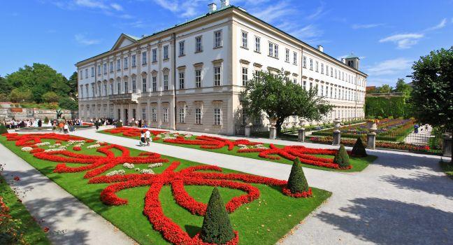 Mirabell palace and garden in the summer Salzburg, Austria