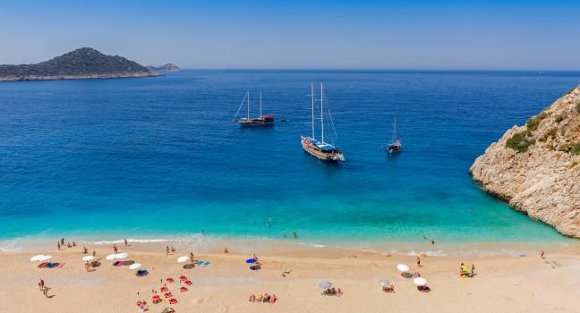 Turquoise Coast with Tourists and Yachts  ; Shutterstock ID 207720358; Project/Title: Microsoft; Downloader: Fodor's Travel