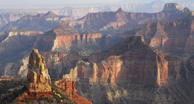 Grand Canyon from Bright Angel Point on the North Rim; 