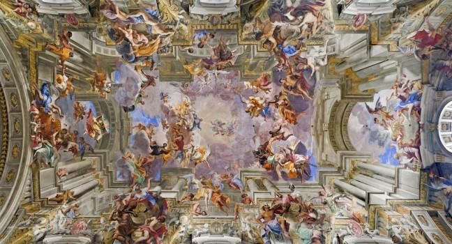 Ceiling, Sant Ignazio, Rome, Italy