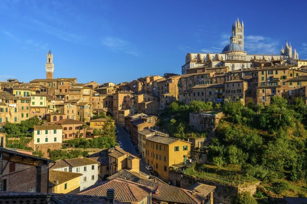 Panorama of Siena, Tuscany, Italy; 