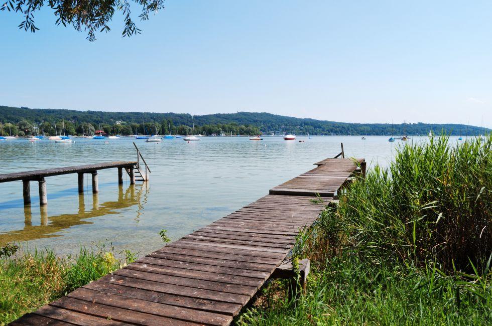 Lake Ammersee near Munich in Bavaria, Germany