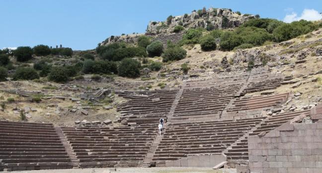 The Ancient Theatre of Assos in Canakkale, Turkey.