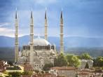 Turkey, Edirne, Selimiye Mosque. The UNESCO World Heritage Site Of The Selimiye Mosque, Built By Mimar Sinan In 1575