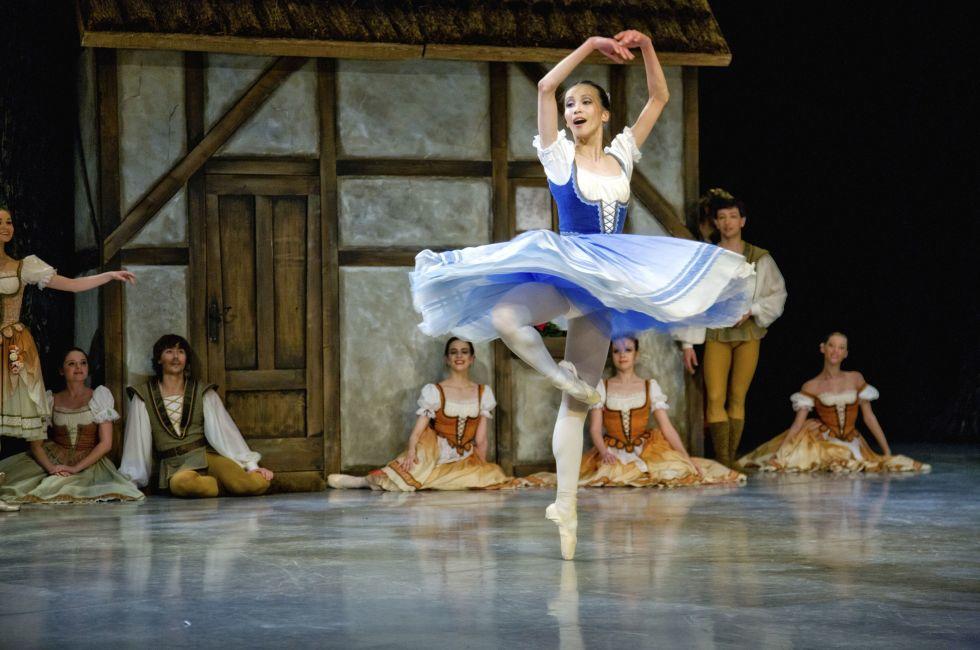 The Prague State Opera ballet ensemble presents the traditional version of Giselle on April 6, 2011 in Prague.