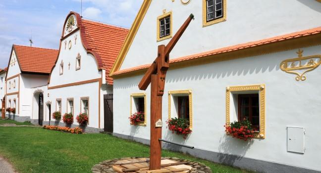 Czech Republic - UNESCO village Holasovice in South Bohemia;