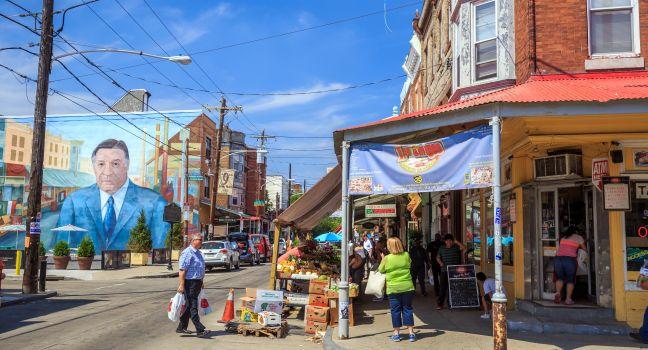PHILADELPHIA - MAY 8: Philadelphia's Italian market on May 8, 2015. The market is the oldest working outdoor market in the United States.