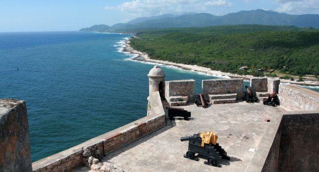 The Cuban fortress, Cuba, Caribbean Sea, Santiago de Cuba.