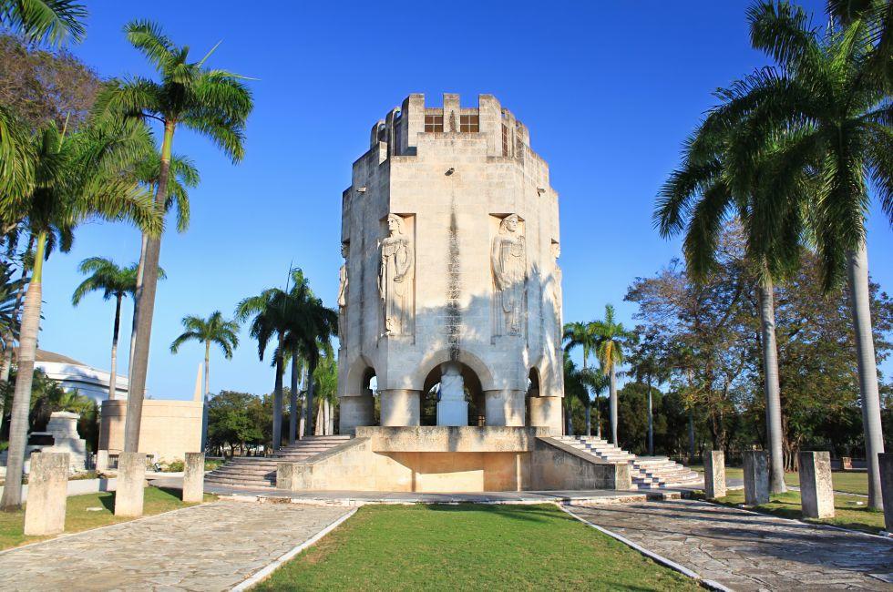 Mausoleum of national hero Jose Marti at cemetery Santa Ifigenia in Santiago de Cuba, Cuba.