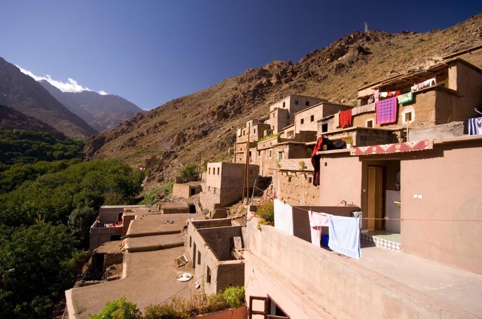Mountain Village In High Atlas Morocco