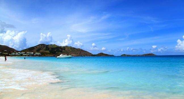 Beach, Baie Orientale, St. Martin, Carribean