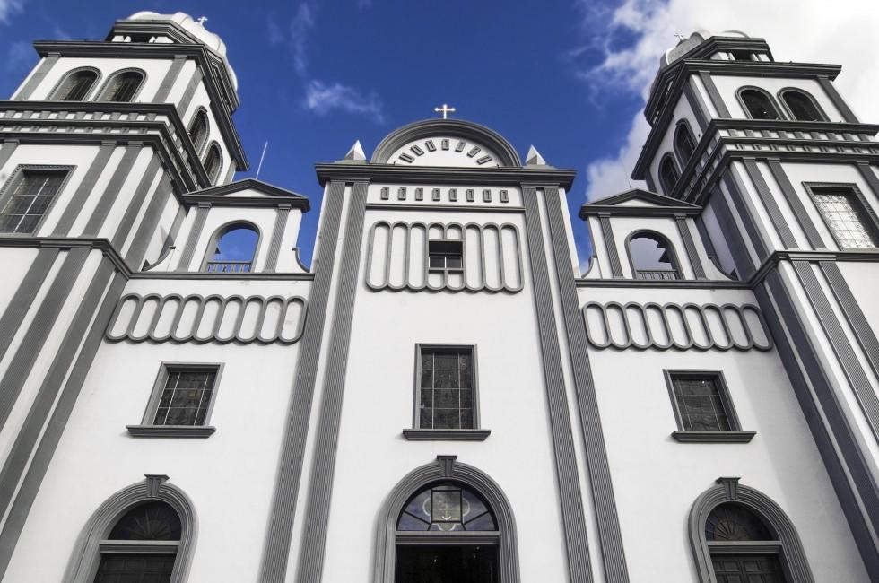 Church of Suyapa at Tegucigalpa, Honduras. Basilica of the Virgin of Suyapa, built in 1954.