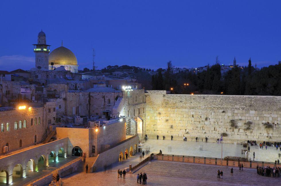 The Western Wall, also known at the Wailing Wall or Kote, is the remnant of the ancient wall that surrounded the Jewish Temple's courtyard in jerusalem, Israel.