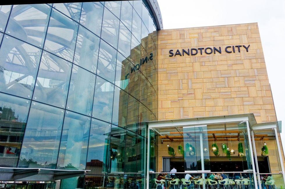 Johannesburg, South Africa - Jan 30 : financial district (Sandton area) pictured on January 30th, 2015, in Johannesburg, South Africa. Sandton City ranks among the largest shopping centres in Africa. 